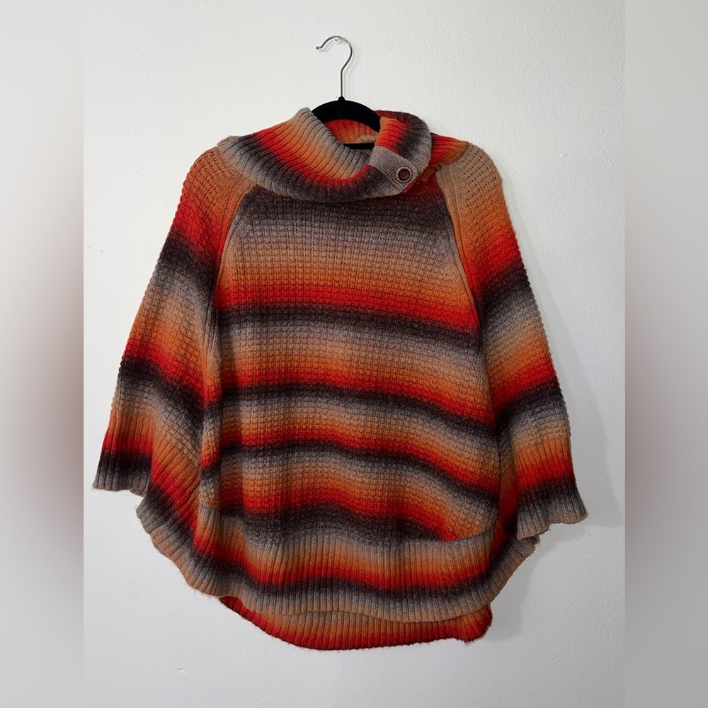 Democracy turtleneck poncho